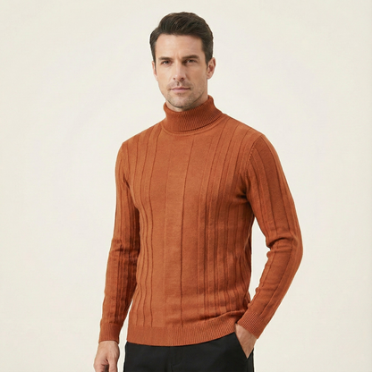 The Dumbarton Men’s Slim Fit Knit Turtleneck Sweater