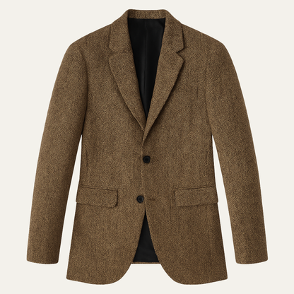 The Jefferson Men’s Classic Wool Herringbone Tweed Blazer