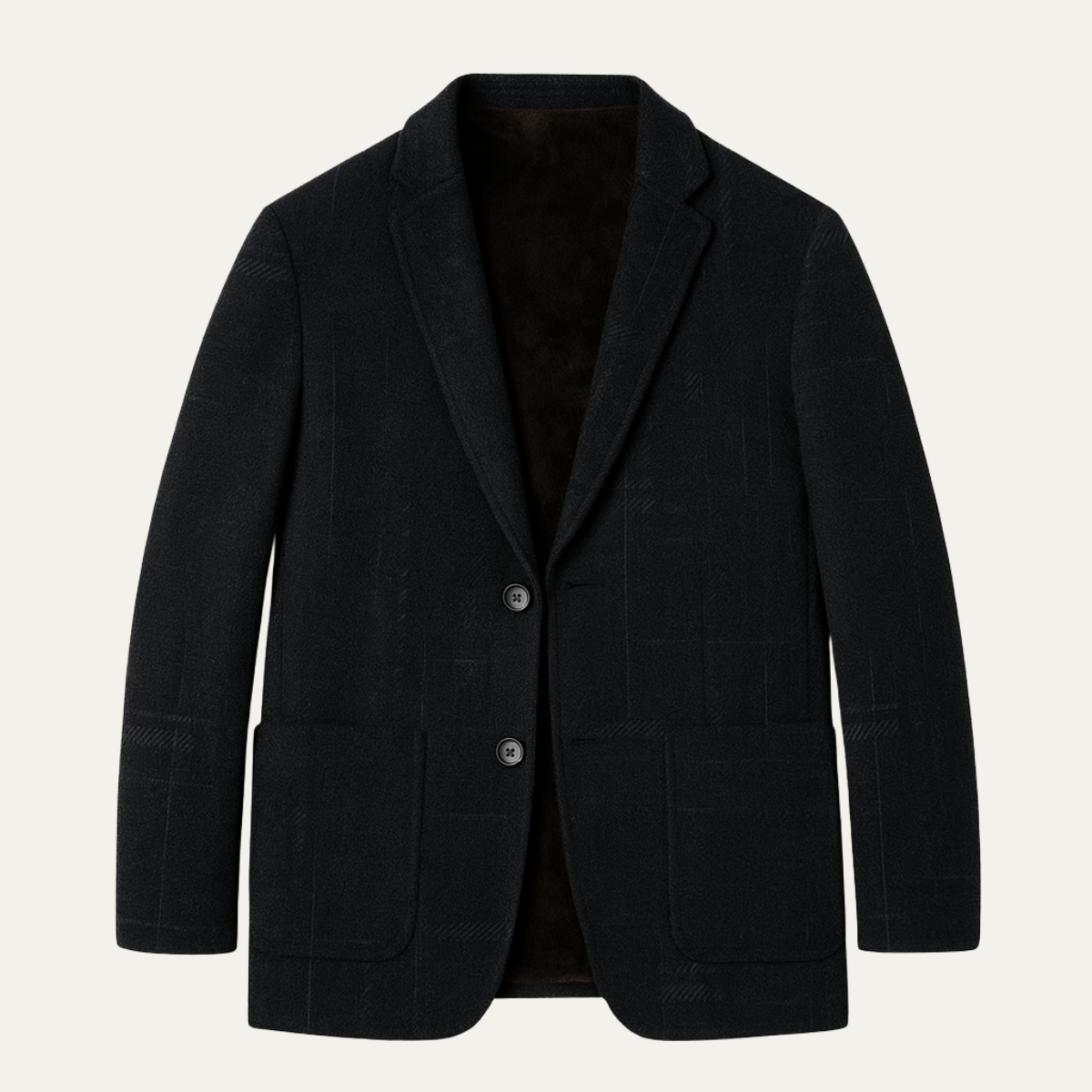 The Riccione Men’s Smart Business Blazer with Warm Fur Lining
