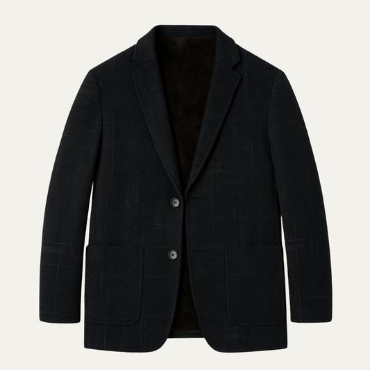 The Riccione Men’s Smart Business Blazer with Warm Fur Lining