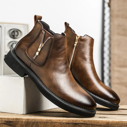 The Catania Men's Chelsea Vintage Leather Boots
