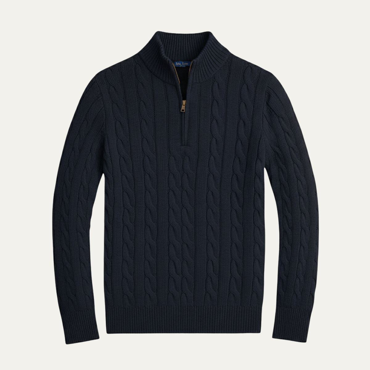 The Salina Men's Half Zip Mock Neck Knitted Sweater