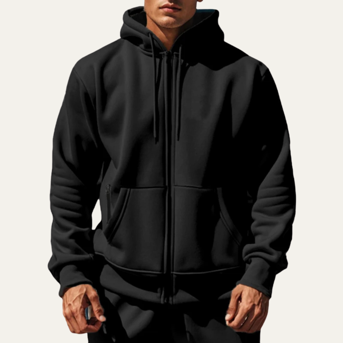 The Lerici Men’s Warm Casual Zip Hoodie Jacket