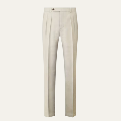 The Calistoga Men's Casual Tailored Linen Pleated Dress Pants