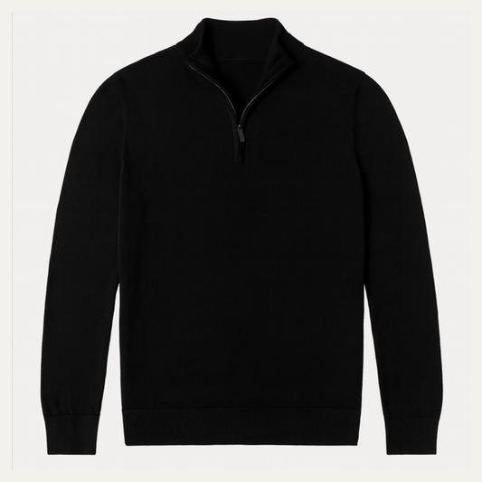 The Aviemore Men's Quarter Zip Slim Fit Casual Sweater