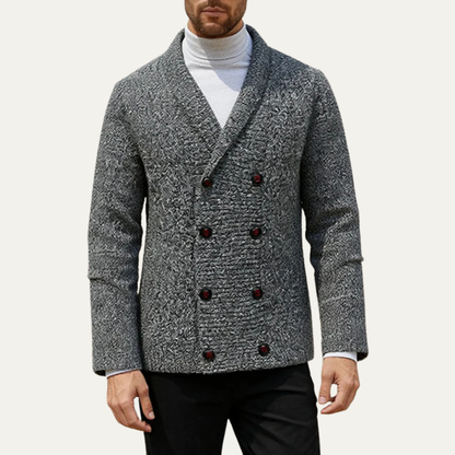 The Soverato Men's Vintage Solid Color Knit Casual Cardigan
