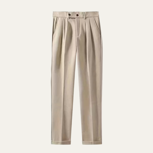 The Edgewood Men’s High Waisted Straight Leg Smart Dress Pants