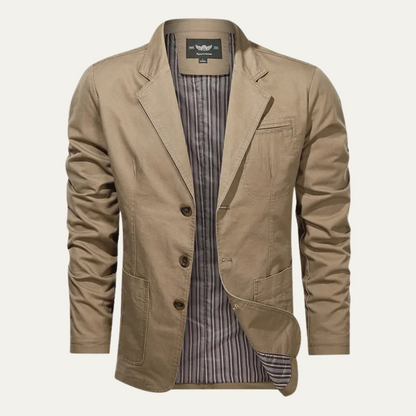 The Prestbury Men's Casual Lightweight Cotton Blazer
