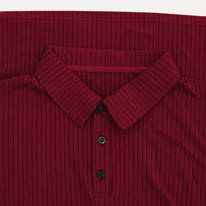 The Sorrento Men’s Ribbed Knitted Polo Shirt