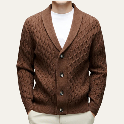 The Catanzaro Men's Trendy Knitted V Neck Cardigan