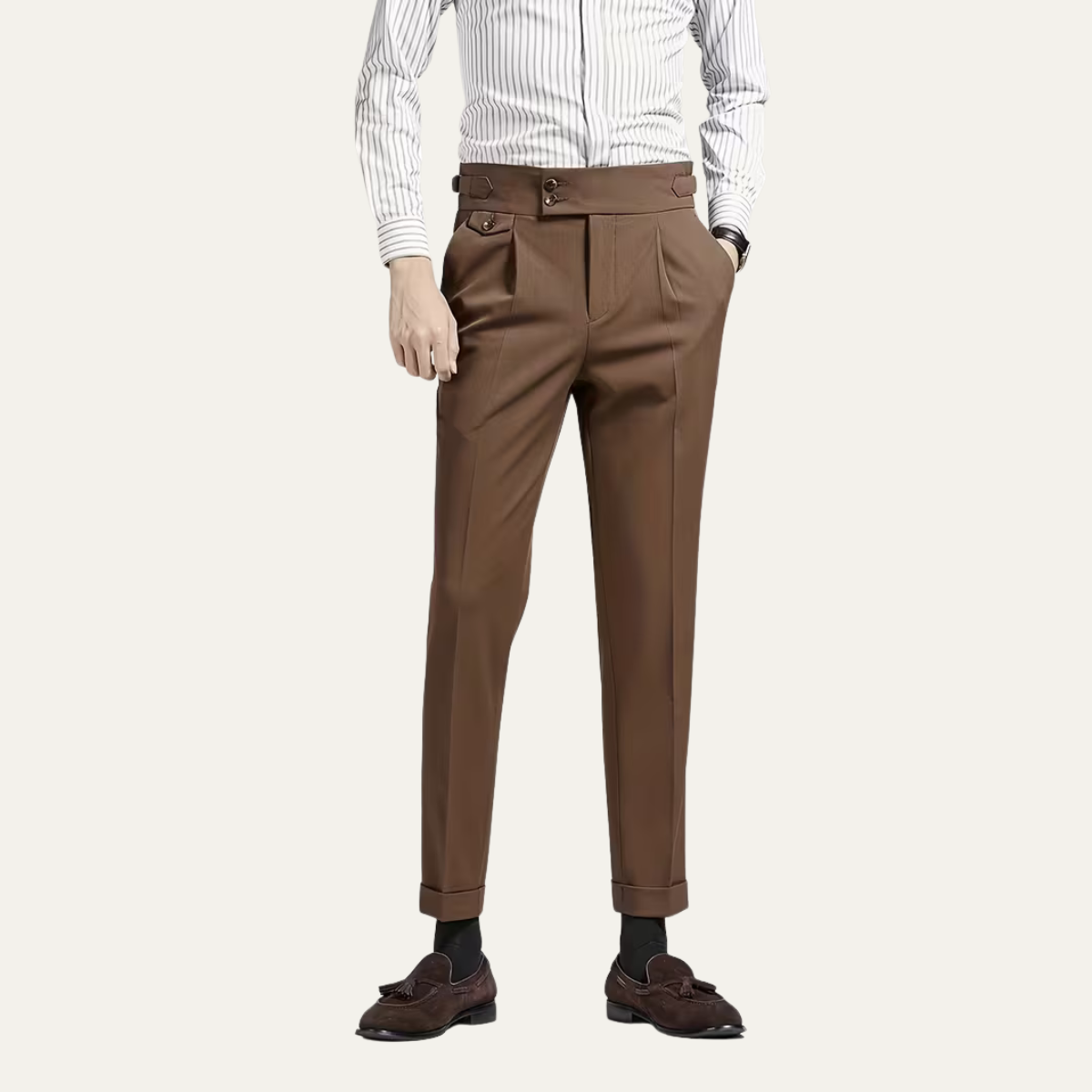 The Lake Tahoe Men’s Casual Pleated Suit Dress Pants