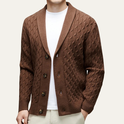 The Catanzaro Men's Trendy Knitted V Neck Cardigan