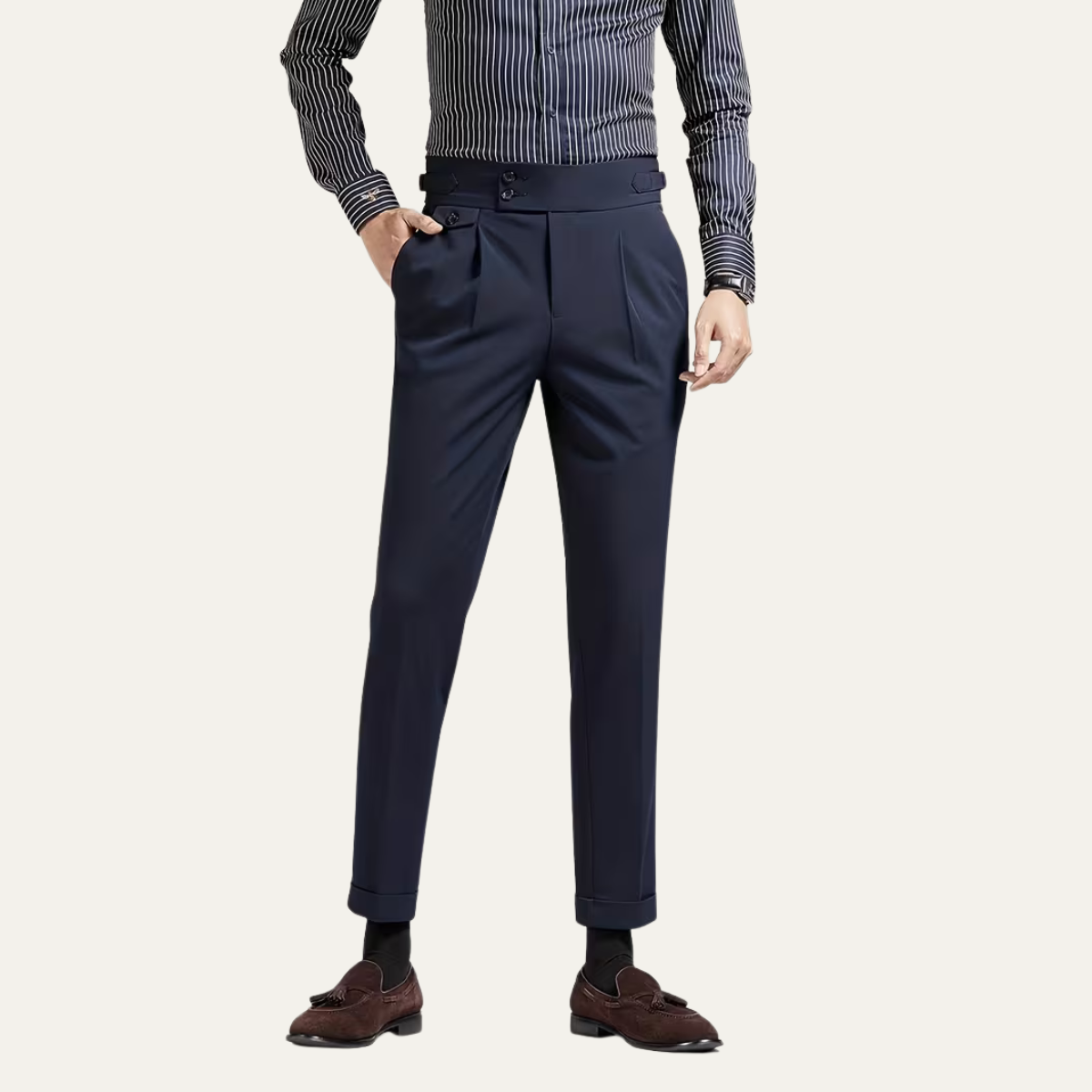 The Lake Tahoe Men’s Casual Pleated Suit Dress Pants