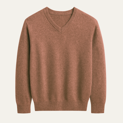 The Bilbao Men’s Soft Knit Merino Wool V Neck Sweater