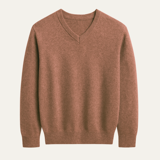 The Bilbao Men’s Soft Knit Merino Wool V Neck Sweater