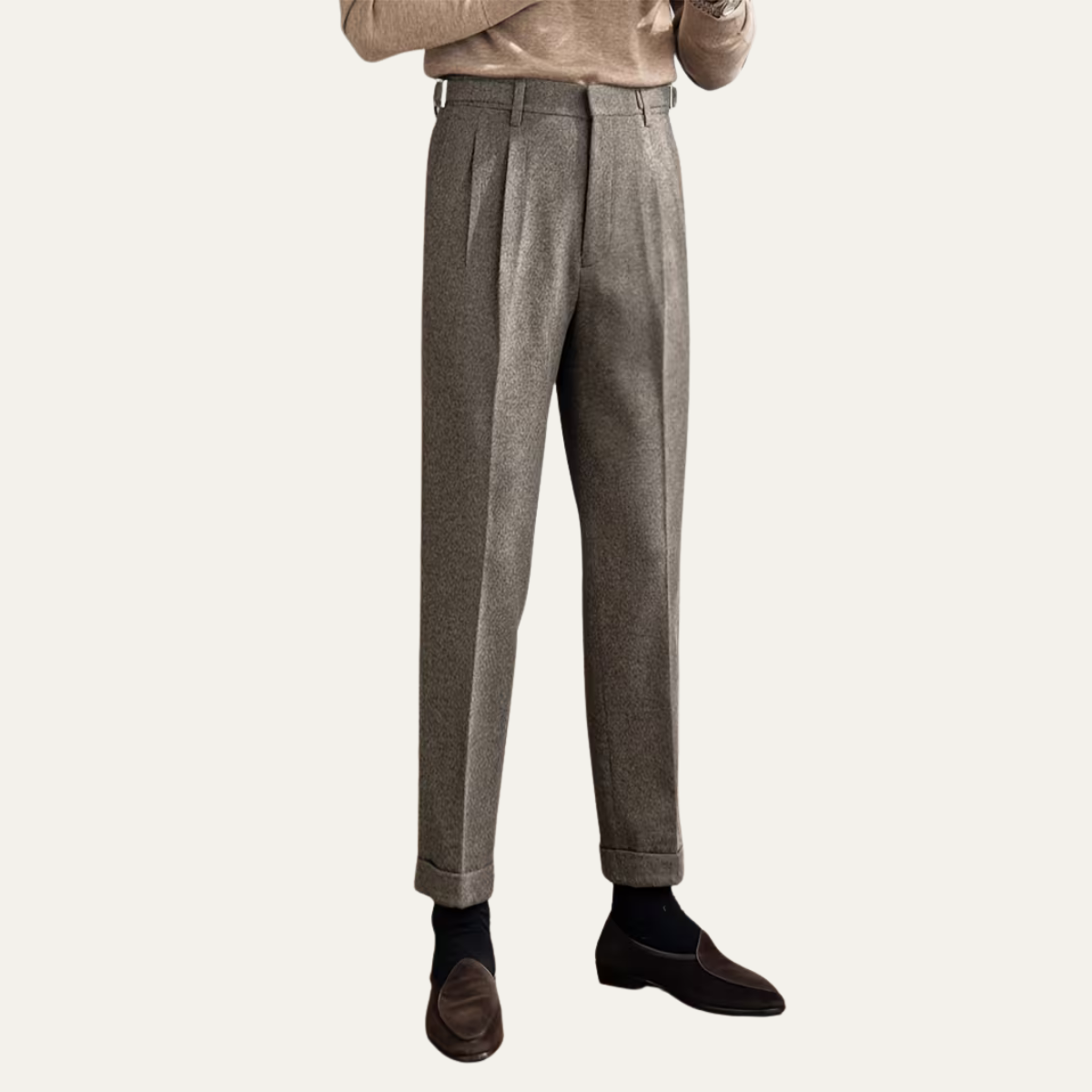 The Capitol Hill Men’s Pleated Straight Leg Smart Casual Dress Pants