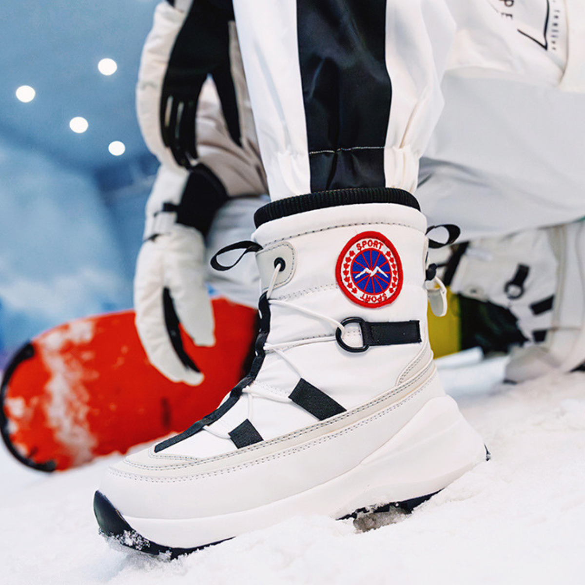 The Ostiense Men’s Fur Lined Anti Slip Outdoor High Top Snow Boots