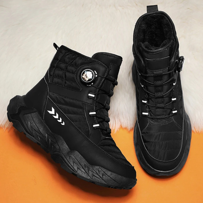 The Conegliano Men’s Plush Lined Anti Slip Snow Boots with Rotating Buckle