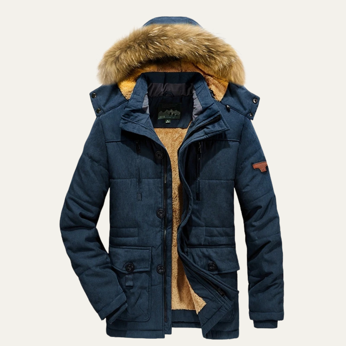 The Westbridge Men’s Thick Fleece Hooded Warm Parka Jacket