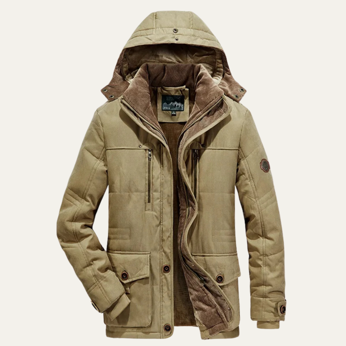 The Thornwood Men’s Warm Winter Hooded Parka Jacket