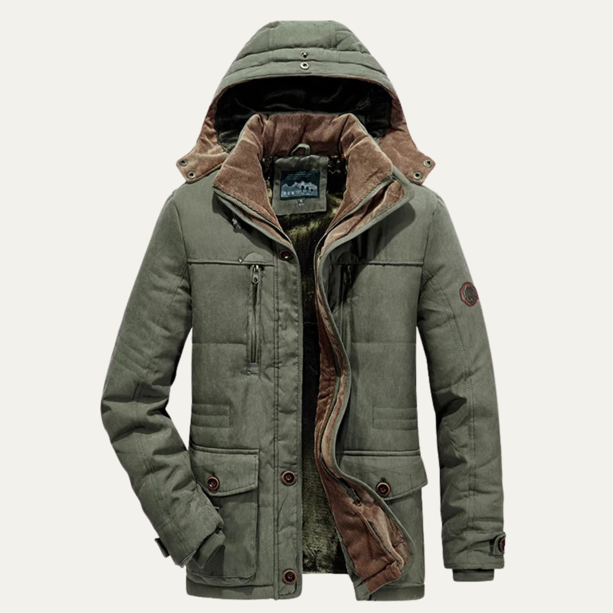 The Thornwood Men’s Warm Winter Hooded Parka Jacket