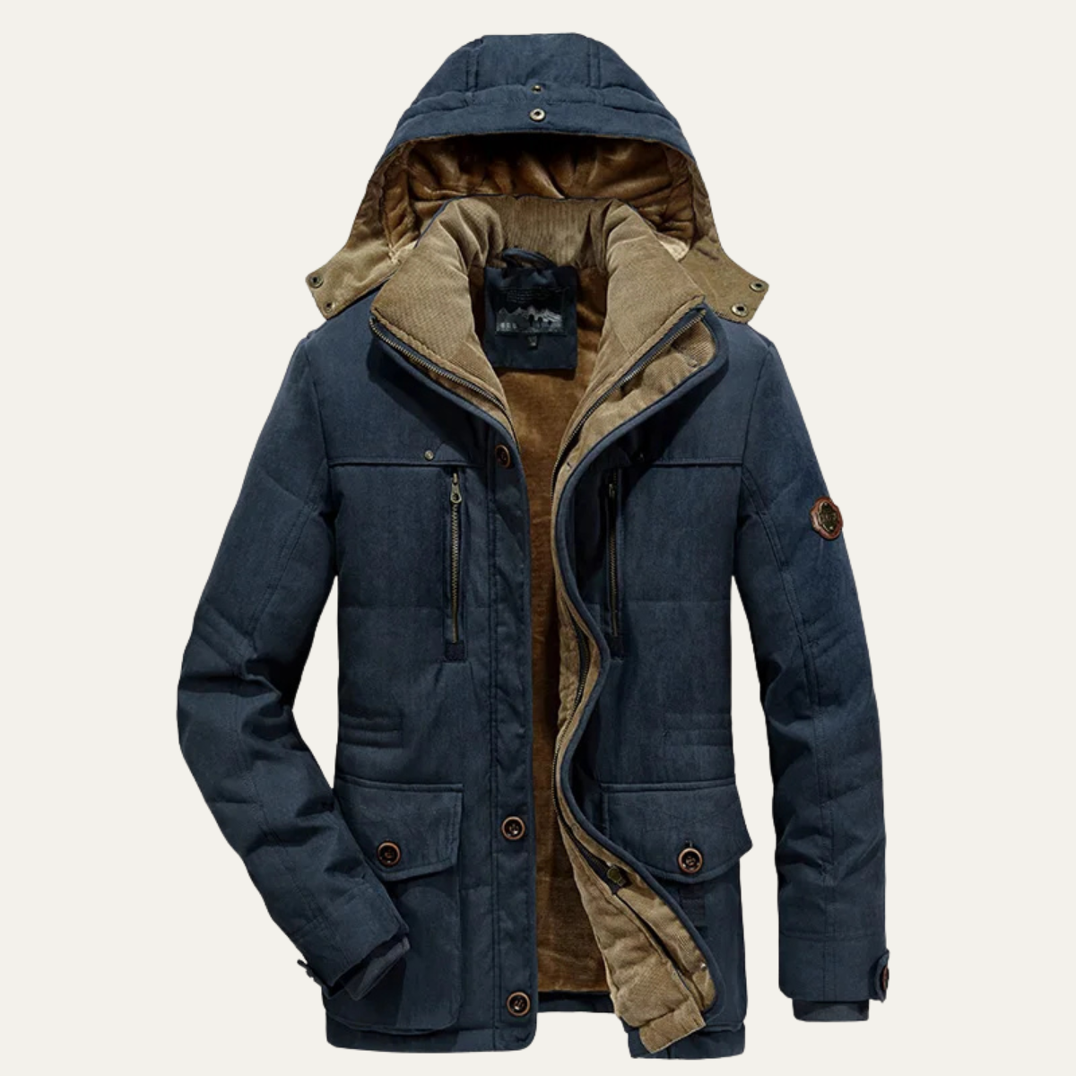 The Thornwood Men’s Warm Winter Hooded Parka Jacket
