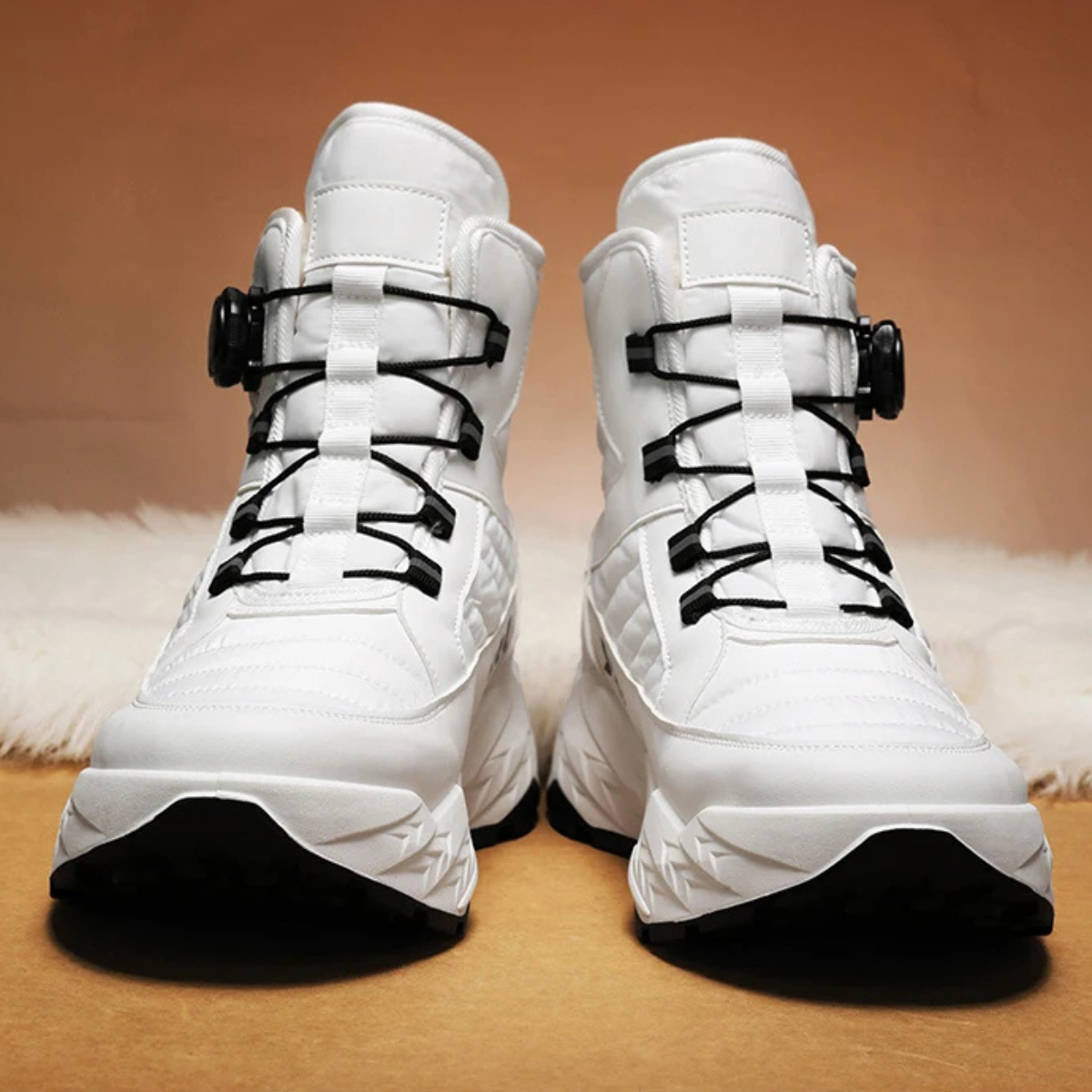 The Conegliano Men’s Plush Lined Anti Slip Snow Boots with Rotating Buckle