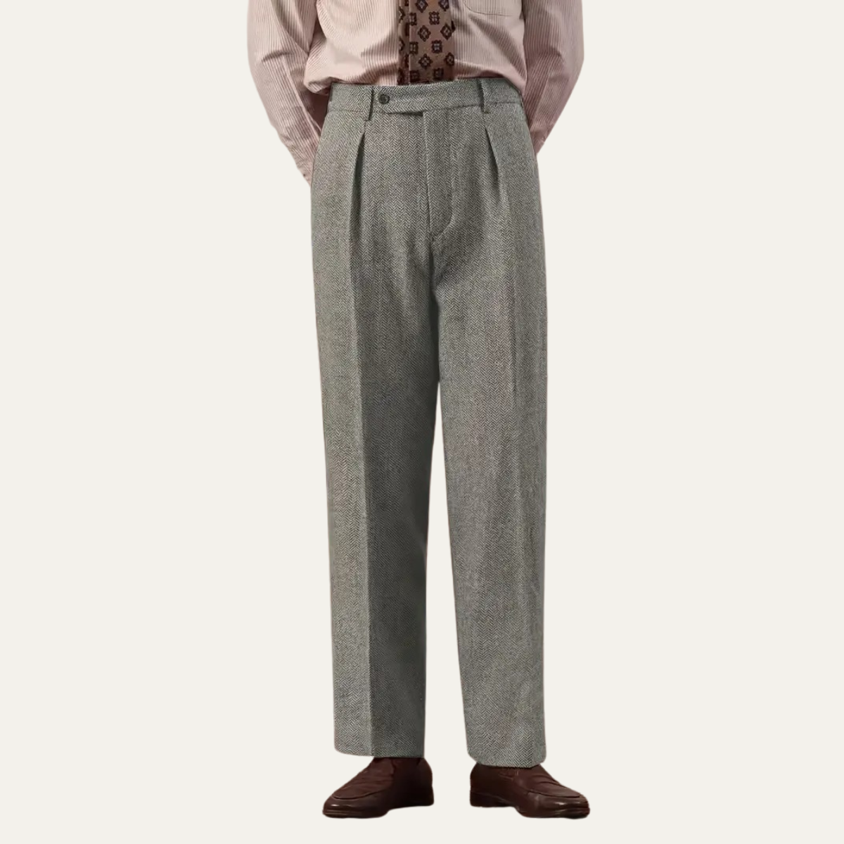 The Fairchild Men's Elegant Tailored High Waist Pleated Pants