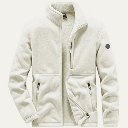 The Brompton Men's Fleece Winter Zip Jacket with Pockets