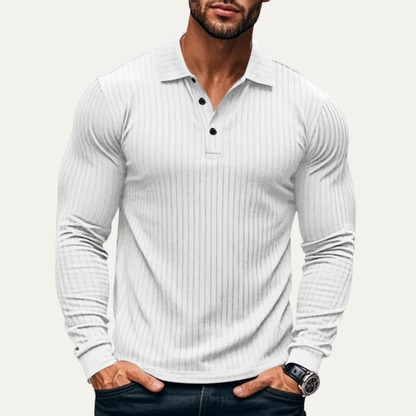 The Sorrento Men’s Ribbed Knitted Polo Shirt