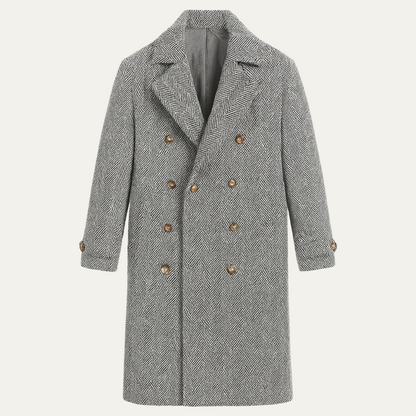The Hadley Men's Wool Blend Double Breasted Coat