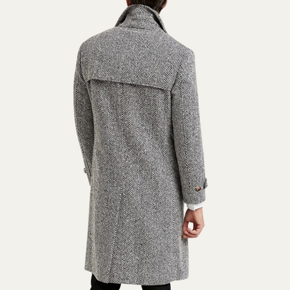 The Hadley Men's Wool Blend Double Breasted Coat