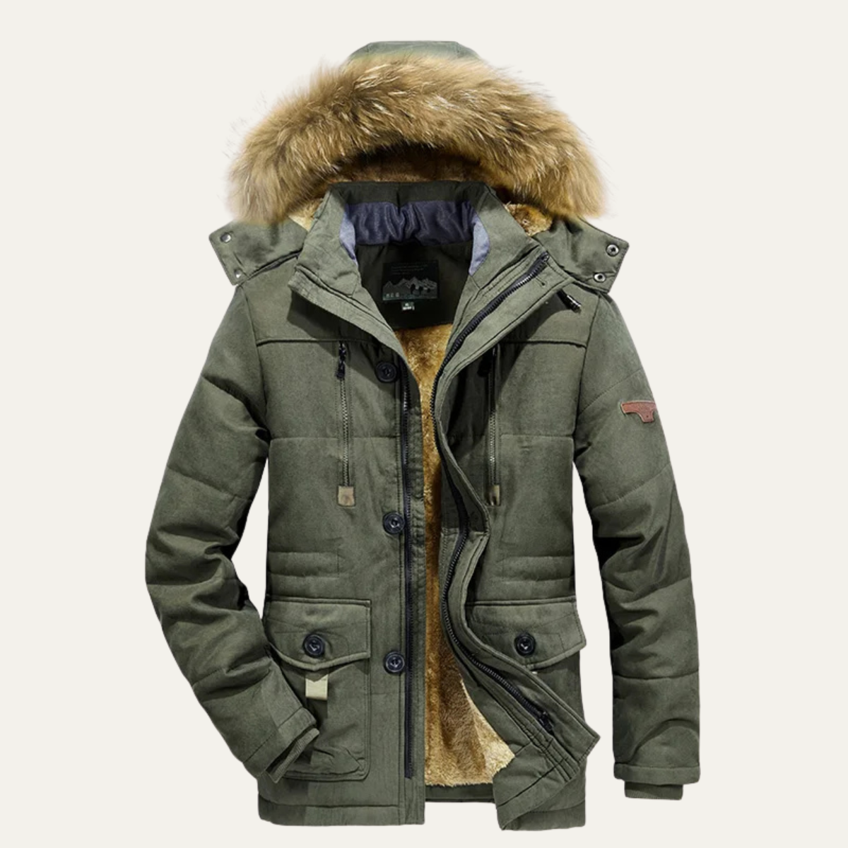 The Westminster Men's Warm Winter Parka Jacket with Fleece Lining