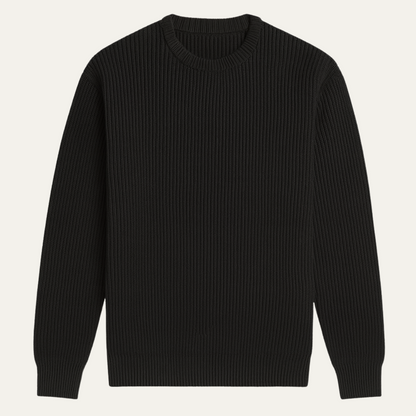 The Edinburgh Men's Classic Ribbed Knit Crew Neck Sweater