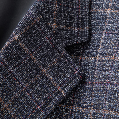 The Durham Men’s Plaid Striped Business Casual Work Jacket