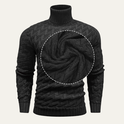 The Sussex Men’s Turtleneck Knit Warm Winter Sweater