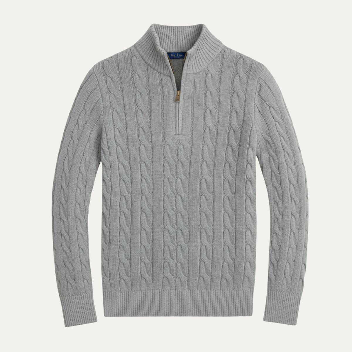 The Salina Men's Half Zip Mock Neck Knitted Sweater