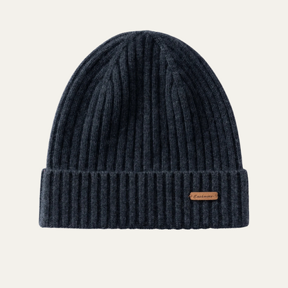The Blackwell Men's Stylish Ribbed Knit Cashmere Beanie