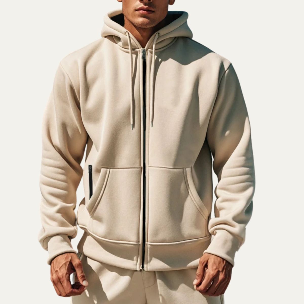 The Lerici Men’s Warm Casual Zip Hoodie Jacket