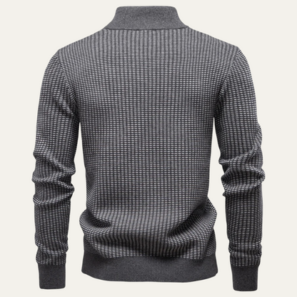 The Darrow Men’s Trendy Quarter Zip Knitted Sweater