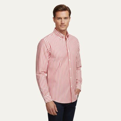 The London Striped Cotton Shirt for Men