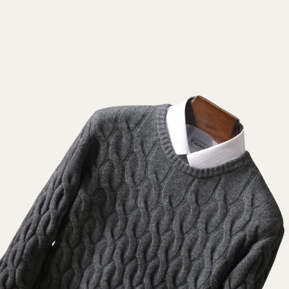The Montemagno Men’s Cashmere Cable Knit Sweater