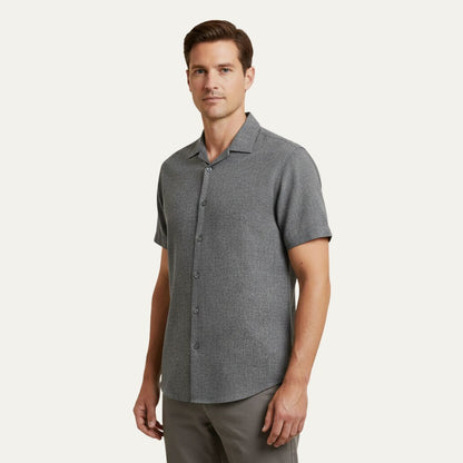 The Monaco Short Sleeve Linen Shirt for Men