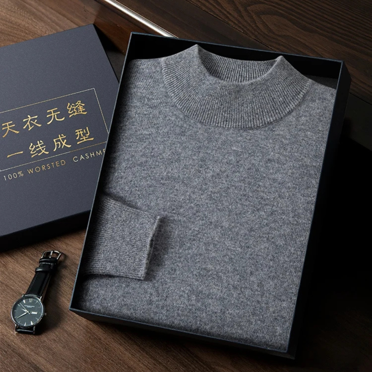 The Hillbourne Cashmere Sweater – Men's 100% Soft Luxury Knit Sweater