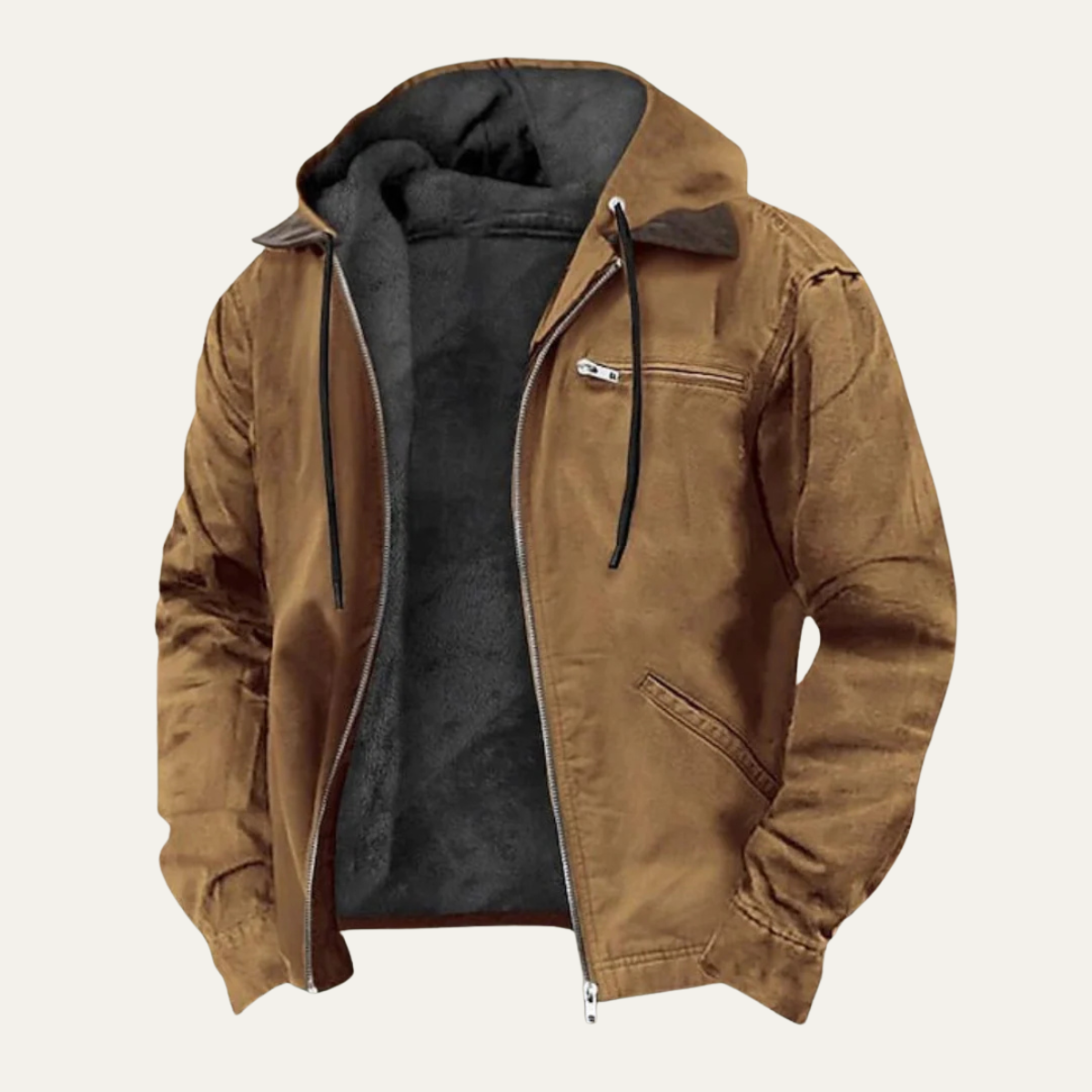 The Eastwood Men’s Winter Warm Fleece Lined Hooded Jacket