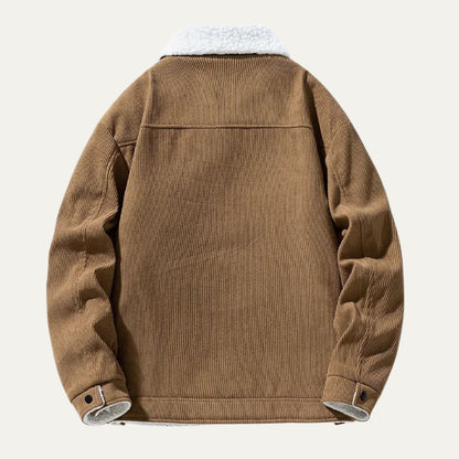 The Moneglia Men’s Corduroy Fleece Lined Sherpa Jacket