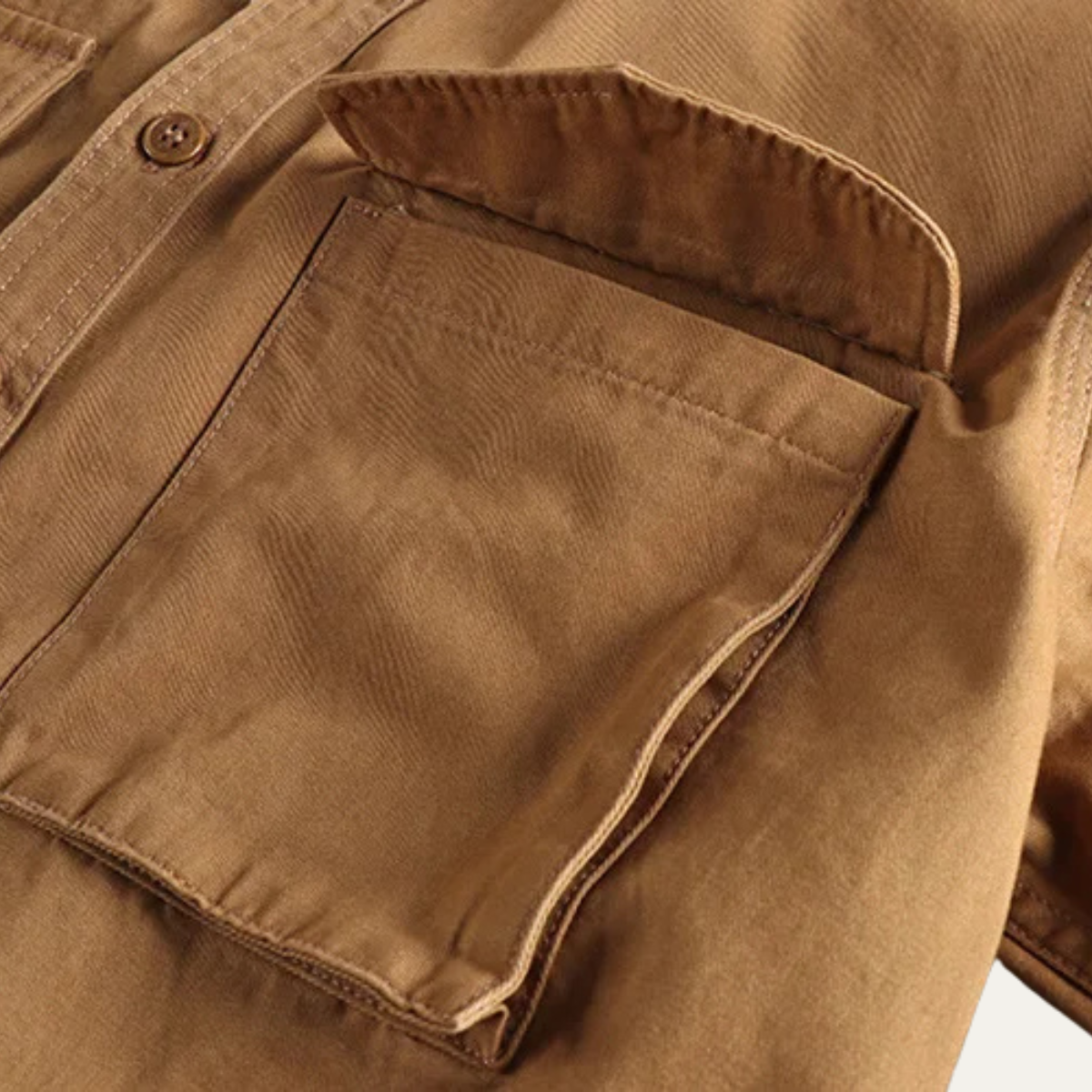 The Ashford Men’s Cargo Cotton Workwear Button Up Shirt with Pockets
