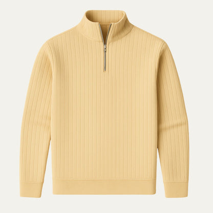 The Ashford Ribbed Half Zip Sweater for Men