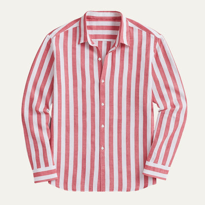 The Valencia Linen Striped Shirt for Men