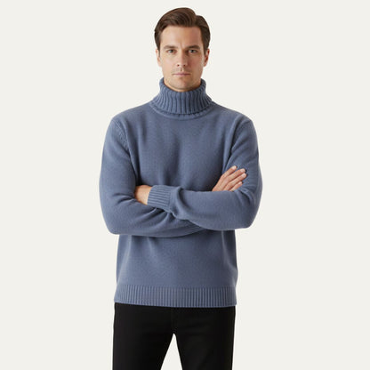 The Aosta Men’s Soft Knit Warm Turtleneck Sweater